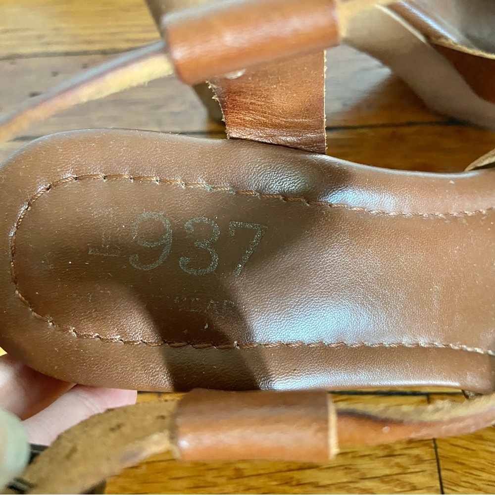 Madewell Brown Leather Heeled Sandals - Picture 3 of 10